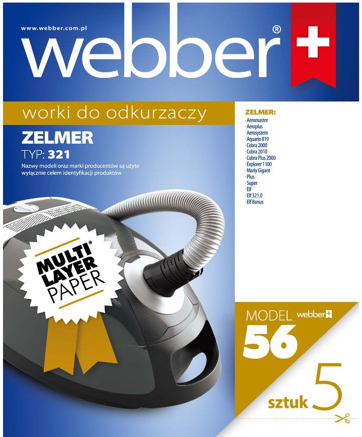 Worki Zelmer 321 (56 Multi Layer Paper)