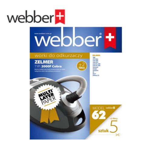 Worki Zelmer 2000/2010 /Plus 2 Filtry/ (62 Multi Layer Paper)