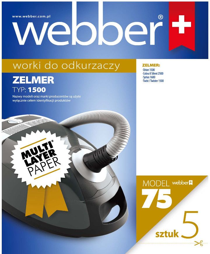Worki Zelmer 1500 (75 Multi Layer Paper)