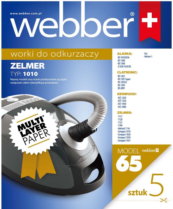Worki Zelmer 1010 (65 Multi Layer Paper)