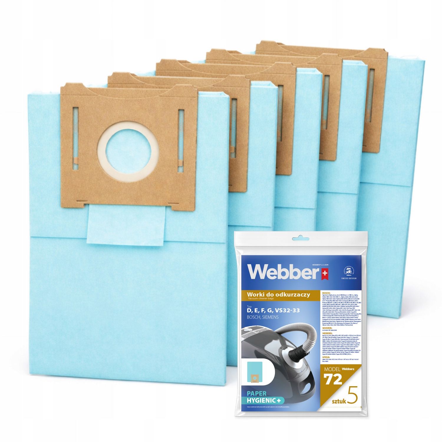 Worki Electrolux Siemens VS32 (72 Multi Layer Paper)