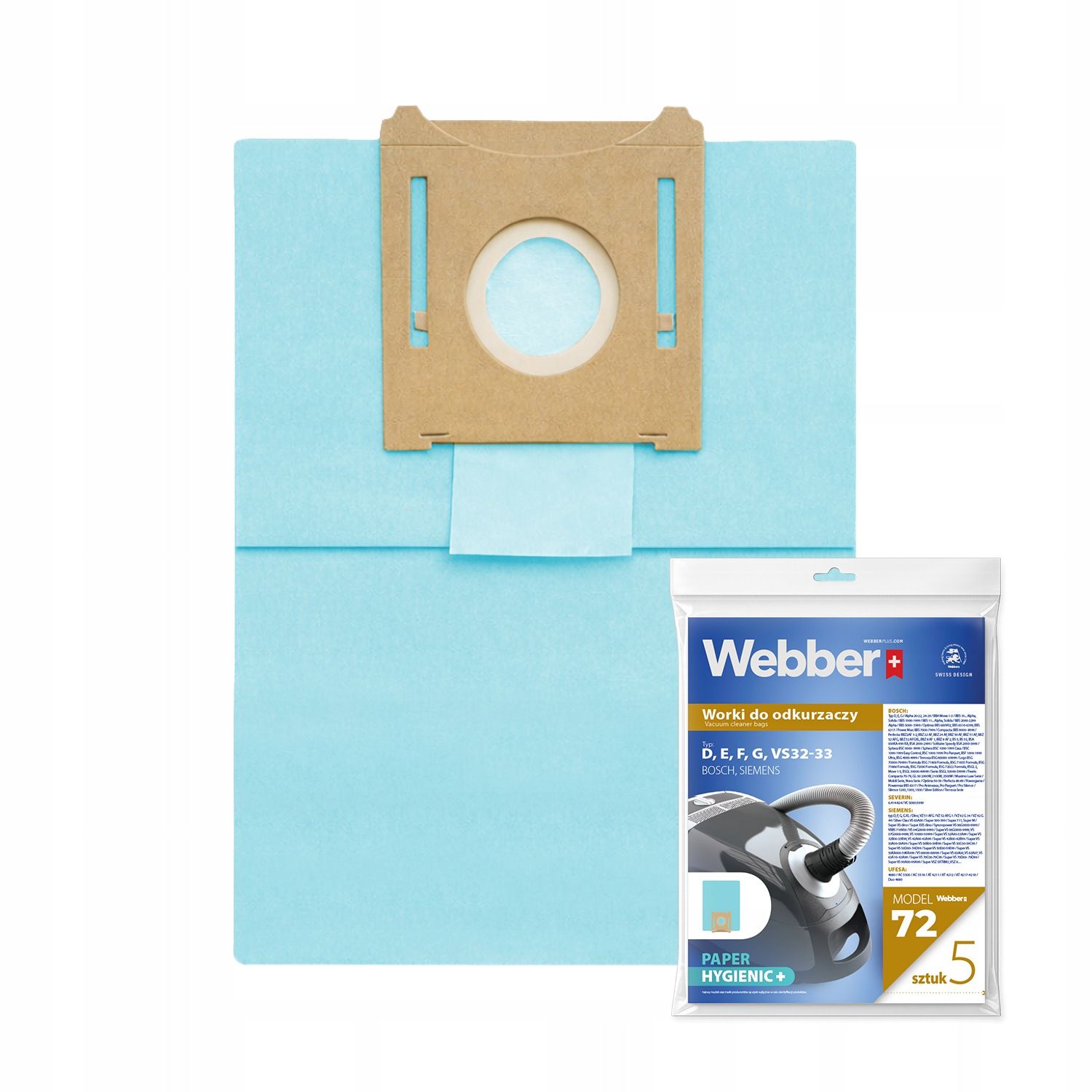 Worki Electrolux Siemens VS32 (72 Multi Layer Paper)