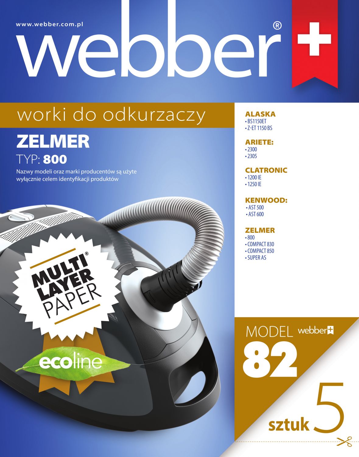 Worki Zelmer 800 (82 Multi Layer Paper)