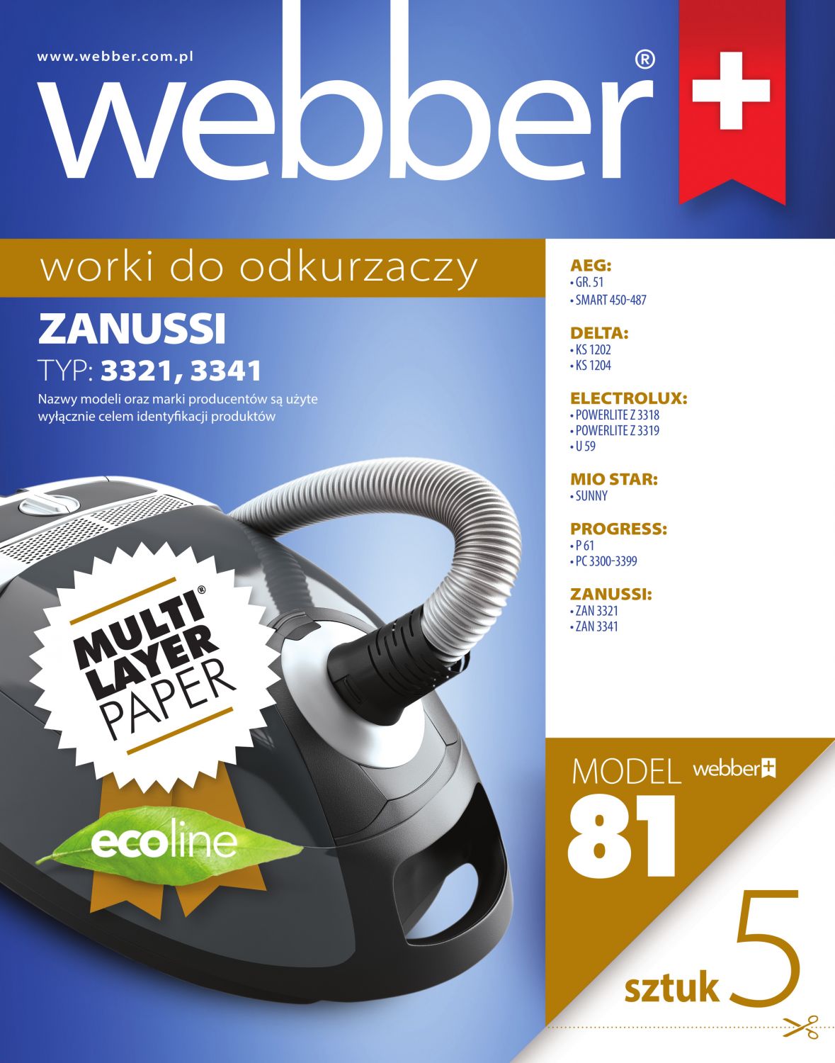 Worki Zanussi/Electrolux/AEG (81 Multi Layer Paper)