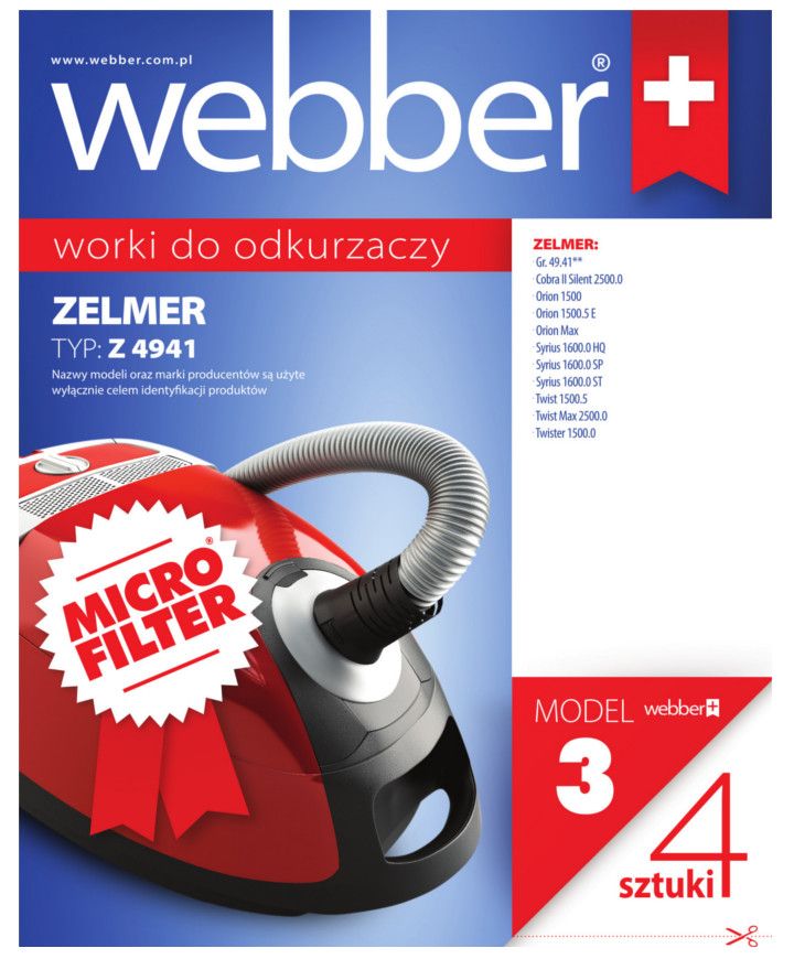 Worki Zelmer 4941 (3 Micro Filter)