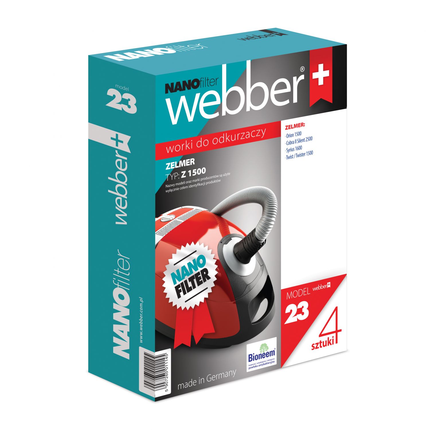 Worki Zelmer 1500 (23 Nano Filter)