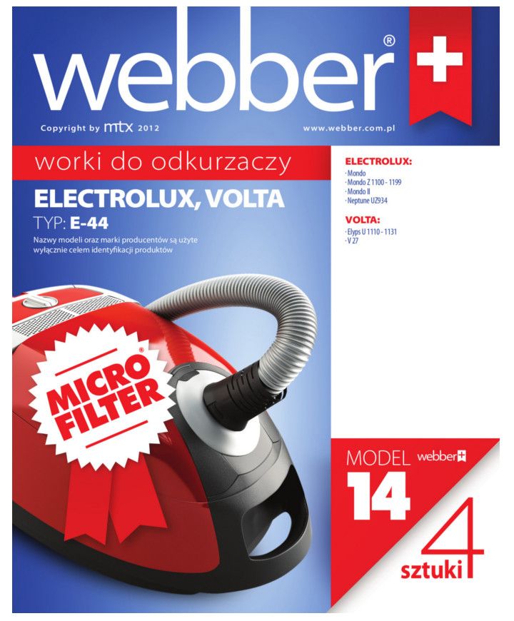 Worki Electrolux Mondo E44 (14 Micro Filter)