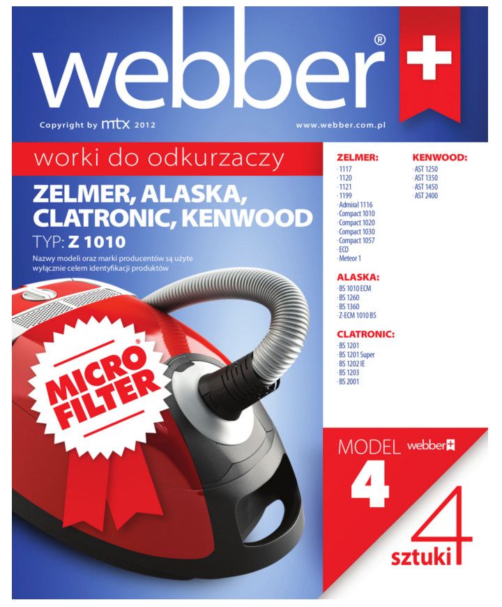 Worki Zelmer 1010 (4 Micro Filter)